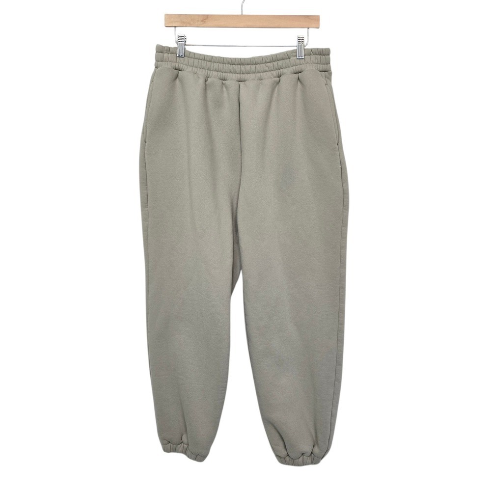 Comfrt Signature Sweatpants Light Grey Taupe Fleece Joggers Heavyweight Size XL